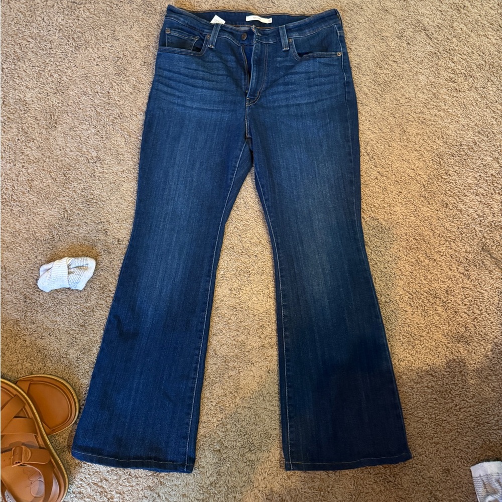 Levi's Blue Flare & Wide Leg Jeans